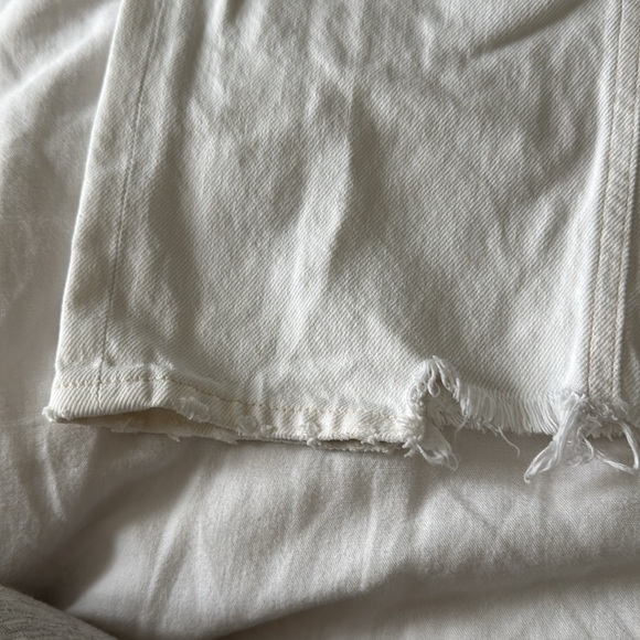 AGOLDE 90’s straight raw hem white excellent condition - Picture 4 of 10
